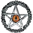 Eye Pentacle Pendant Sterling Silver