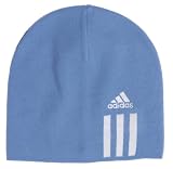 adidas Mens Essential 3 Stripe Beanie Power Blue