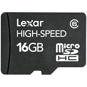 Lexar 16GB Mobile MicroSDHC Card Class 6 High-Speed Micro SDHC Upto 10MB s Write and upto 18MB s... by 