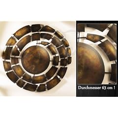 Wand Deko Relief 'Mehdi' Schnecke Eisen lackiert 63 cm!