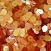 6mm Flat Round SEQUIN PAILLETTES ~ APRICOT ORANGE PEACH Rainbow Iris ~ Loose sequins for embroidery,