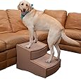 Pet Gear Easy Step II Extra Wide Pet Stairs, 2-step/for cats and dogs up to 200-pounds, Tan