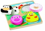 Tidlo Touch and Feel Shape Matching Wooden Farm