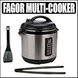 Fagor 3-in-1 Electric Multi-Cooker With Silcone Tongs and Spatula by Fagor