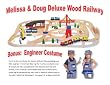 Melissa & Doug Train - Deluxe Set with Bonus Engineer Costume