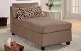 Saddle Microfiber Plush Chaise