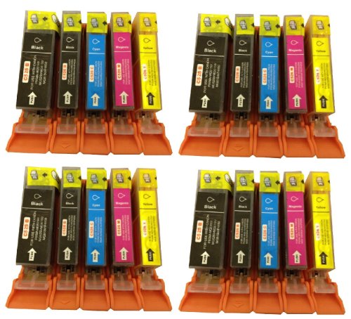 4x Canon CLI526, PGI525, WITH CHIP for Cannon Pixma iP4850- Multipack Set of 5 Canon Compatible Printer Ink Cartridges CANON PIXMA iP4850, MG5150, MG5250, MG6150, MG8150, MX885, IX6550 Printer Inks - (Contains: 4x PGI-525BK, 4x CLI-526BK, 4x CLI-526C, 4x CLI-526Y, 4x CLI-526M) High Capacity Inks