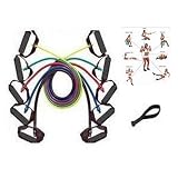 Set of 5 NEW Premium Latex Power Resistance Bands Tubes Cords w/ free Door Anchor and Exercise Instructions 51ycoGcdQqL. SL160 Set of 5 NEW Premium Latex Power Resistance Bands Tubes Cords w/ free Door Anchor and Exercise Instructions