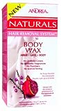 Best Price Andrea Naturals Hair Removal System Body Wax for Arms, Legs and Body - Pomegranate & Cranberry, 4-Ounce
