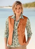 Stretch-poplin Notch-collar Vest
