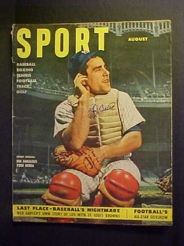Yogi Berra New York Yankees Autographed August 1951 Sport Magazine