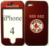 Boston Red Sox red baseball logo Apple iPhone 4 4g Faceplate Hard Cell Protector Case Housing Cover Snap On NEW !!