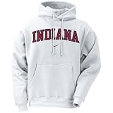 Nike Indiana Hoosiers White Classic Logo Hoody Sweatshirt