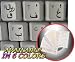 FARSI (PERSIAN) KEYBOARD STICKERS WITH BLACK LETTERING ON TRANSPARENT BACKGROUND