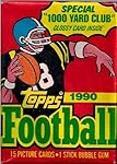 1990 Topps Football Cards with Bubble Gum