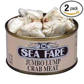 Sea Fare Jumbo Lump Crab Meat, 6.5-Ounce (Pack of 2) by Sea Fare