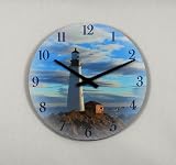 Lighthouse Wall Clock - Blue (16 X 16