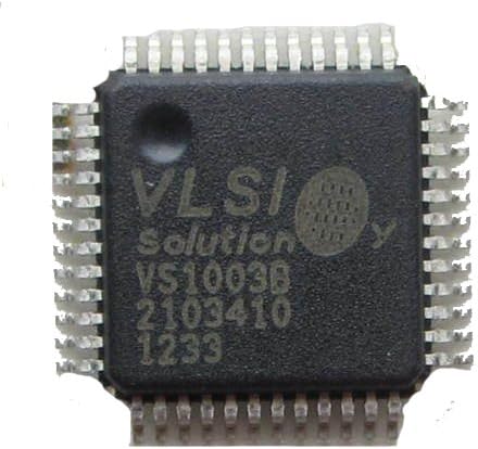 VS1003B MP3/WMA AUDIO CODEC IC VLSI LQFP-48 Audio Decoder