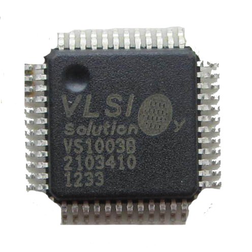 VS1003B MP3/WMA AUDIO CODEC IC VLSI LQFP-48 Audio Decoder