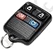 APDTY 24800 Keyless Entry Remote Key Fob Transmitter Complete Assembly 4-Button For Numerous 1995-2013 Ford Models (Self-Programmable) (Replaces Ford 2S4Z-15K601-AB, 2S4Z15K601AA, 3W7Z-15K601-AA, 8S4Z15K601A, F87Z15K601BA, F8DZ-15K601-BA)