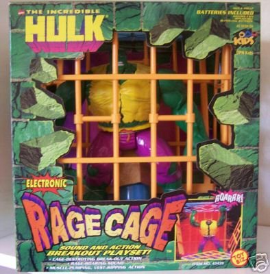 51yd5LCszAL Electronic Hulk Rage Cage Playset