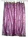 2 Organza Lavender Embroidered Redbell Sheer Curtains Window Panel 92" Tabs