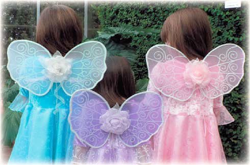 Click here to buy Hand Crafted Small Opal Pixie Fairy Wings, Three Colors Available, Toddler Child.