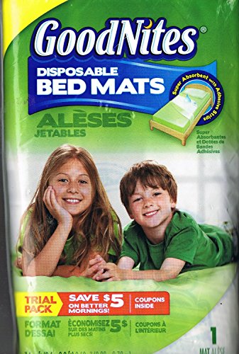 GoodNites Disposable Bed Mats, 1 Count (Pack of 10)