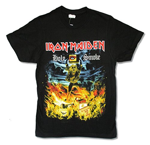 Iron Maiden Holy Smoke Mens Black T Shirt