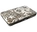 Spring Paisley Print Flat Framed Wallet with Checkbook Holder in Choice of Colors