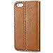 iPhone 5s case,iPhone SE case,iPhone 5 case,by Ailun,Wallet Case,Card Holder Case,Stand Feature,Sheild Button Case,Flip Cover Case - [Brown]