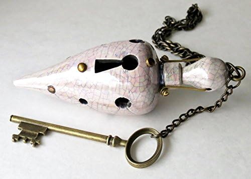 Handmade Ceramic Essential Oil Diffuser for the Car, Aromatherapy, Aromatherapy for the Car, Handmade Pottery, Hangs from Rear-View Mirror or Anywhere in the Home