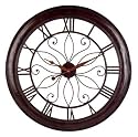 Huge Tuscan Iron Old World Iron Open Back Wall Clock