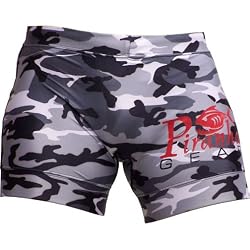 Gray Camouflage Piranha Gear Vale Tudo Shorts - Jiu-Jitsu & No-gi Grappling
