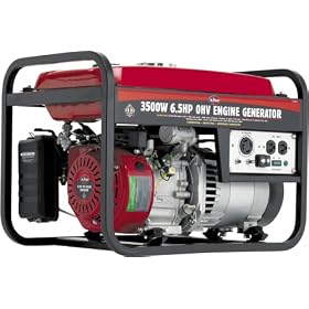 All Power America APG3001 3,500 Watt 6.5 HP OHV 4-Cycle Gas Powered Portable Generator (Non-CARB Compliant)