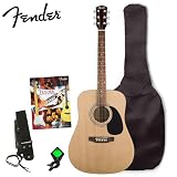 Fender SA-100 Upgrade Acoustic Guitar Pack Natural