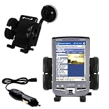 Asus MyPal A730w Flexible Auto Windshield Holder with Car Charger - Uses Gomadic TipExchange