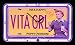 Christmas Saving - I Love Lucy,Vita Girl, Neon License Plate Clock