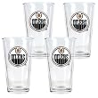 Edmonton Oilers NHL 4pc Pint Ale Glass Set by Great American Products