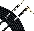 Mogami PLATINUM GUITAR-06R Instrument Cable, Gold 1/4" TS Right Angle to Straight Plug, 6 ft.