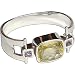 Present Ideas Sterling Silver Crystal Gemstone Cuff Bracelet 2.5 inches (brclt199)