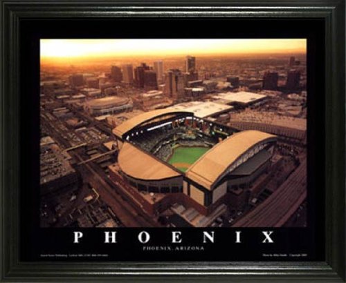Arizona Diamondbacks - Chase Field Aerial - Lg - Framed Poster Print