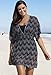 swimsuitsforall Women's Black Zig Zag Empire Tunic