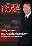 Charlie Rose - Rangel / Economy Panel/ Tiki Barber / Peter King (January 18, 2008)