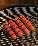 Charcoal Companion Non-Stick Adjustable Sausage Grilling Basket