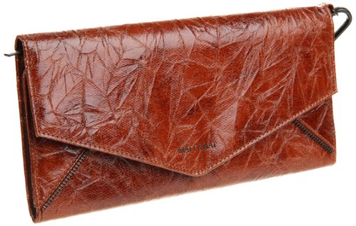 Matt & Nat Womens F11Jools-JP Wristlet,Cognac,one size