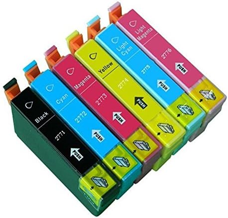 Lin Ink Cartridges for Epson 277 T277 xl E-277XL Best With Generic Compatible to be used with Epson xp 850 950 750 760 860(1 Black,1 Cyan,1 Magenta,1 Yellow,1 Light Cyan,1 Light Magenta)