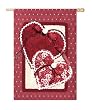 Scrapbook Valentine Silk Reflections Regular Size Flag