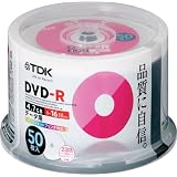 TDK データ用 DVD-R 1-16倍速対応 ホワイトワイドプリンタブル 50枚 スピンドル DR47PWC50PU
