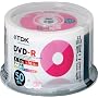 TDK �f�[�^�p DVD-R 1-16�{���Ή� �z���C�g���C�h�v�����^�u�� 50�� �X�s���h�� DR47PWC50PU